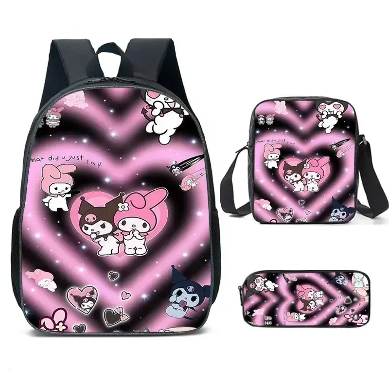 Anime Kawaii Kuromi And My Melody Waterproof Backpack Anime Kawaii Kuromi And My Melody Waterproof Backpack