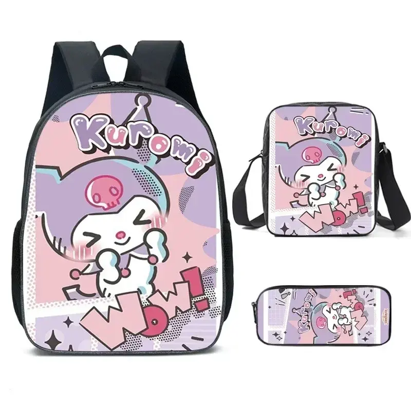 Cartoon Kawaii Kuromi Waterproof Backpack 