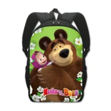 masha and the bear Mochila children’s backpack boy Travel Backpack Storage bag Bookbags Lunch bag Anime cosplay bag Knapsack masha and the bear Mochila children's backpack boy Travel Backpack Storage bag Bookbags Lunch bag Anime cosplay bag Knapsack
