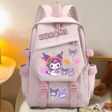Kawaii Cartoon Kuromi Large Pink Backpack Kawaii Cartoon Kuromi Large Pink Backpack