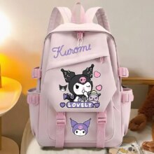 Kawaii Cartoon Kuromi Large Pink Backpack Kawaii Cartoon Kuromi Large Pink Backpack