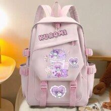 Kawaii Cartoon Kuromi Large Pink Backpack Kawaii Cartoon Kuromi Large Pink Backpack