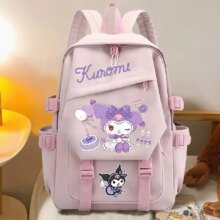 Kawaii Cartoon Kuromi Large Pink Backpack Kawaii Cartoon Kuromi Large Pink Backpack