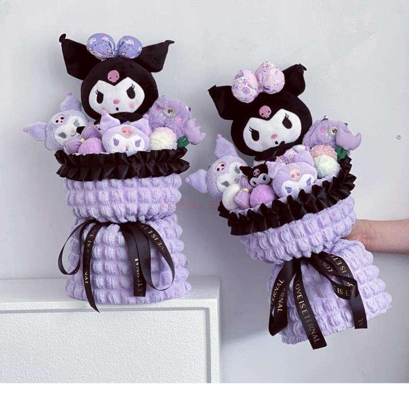 Kawaii Cartoon Kuromi Stuffed Toy Bouquet