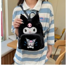 Hello Kitty Kulomi Cartoons Backpack Sanrio Cute Cat Plush School Bag 18x25x12cm Soft Shoulder Handbag Girls Birthday Gifts – 1 Hello Kitty Kulomi Cartoons Backpack Sanrio Cute Cat Plush School Bag 18x25x12cm Soft Shoulder Handbag Girls Birthday Gifts - 1