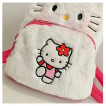 Hello Kitty Kulomi Cartoons Backpack Sanrio Cute Cat Plush School Bag 18x25x12cm Soft Shoulder Handbag Girls Birthday Gifts – 3 Hello Kitty Kulomi Cartoons Backpack Sanrio Cute Cat Plush School Bag 18x25x12cm Soft Shoulder Handbag Girls Birthday Gifts - 3