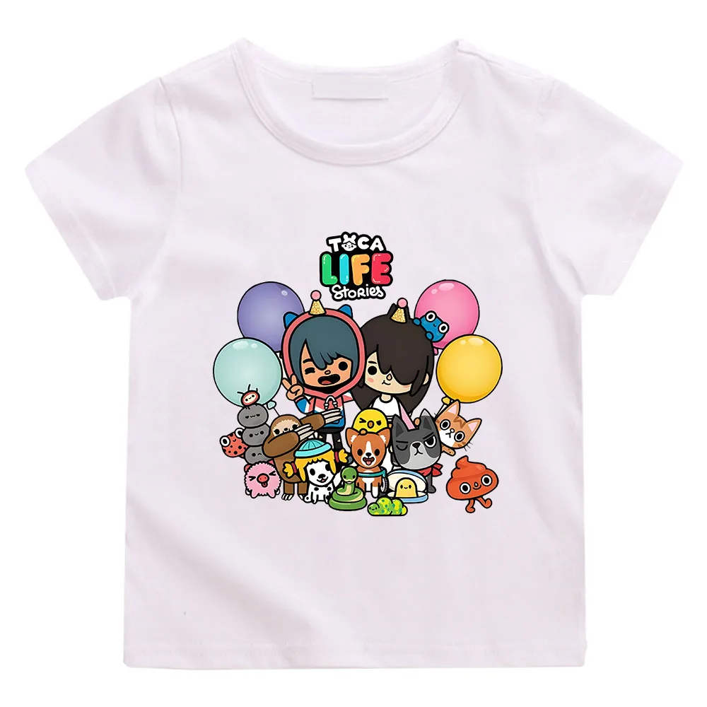 Kawaii Toca Life Stories Cotton T-shirt