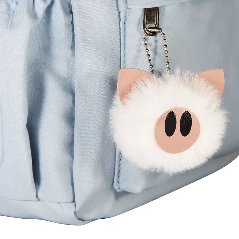 Sanrio Kawaii Pochacco Backpack With Pig Hair Ball Key Ring