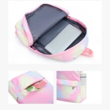 3pcs Sanrio Hello Kitty Colorful Backpack with Lunch Bag for Women Student Teenagers Rucksack Casual School Bags Sets 3pcs Sanrio Hello Kitty Colorful Backpack with Lunch Bag for Women Student Teenagers Rucksack Casual School Bags Sets