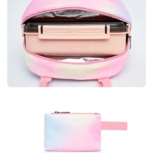 3pcs Sanrio Hello Kitty Colorful Backpack with Lunch Bag for Women Student Teenagers Rucksack Casual School Bags Sets 3pcs Sanrio Hello Kitty Colorful Backpack with Lunch Bag for Women Student Teenagers Rucksack Casual School Bags Sets