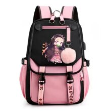Kamado Nezuko Demon Slayer Anime Cosplay Unisex Students School Bag Backpack Cartoon Bookbag Laptop Travel Rucksack Outdoor Bag Kamado Nezuko Demon Slayer Anime Cosplay Unisex Students School Bag Backpack Cartoon Bookbag Laptop Travel Rucksack Outdoor Bag