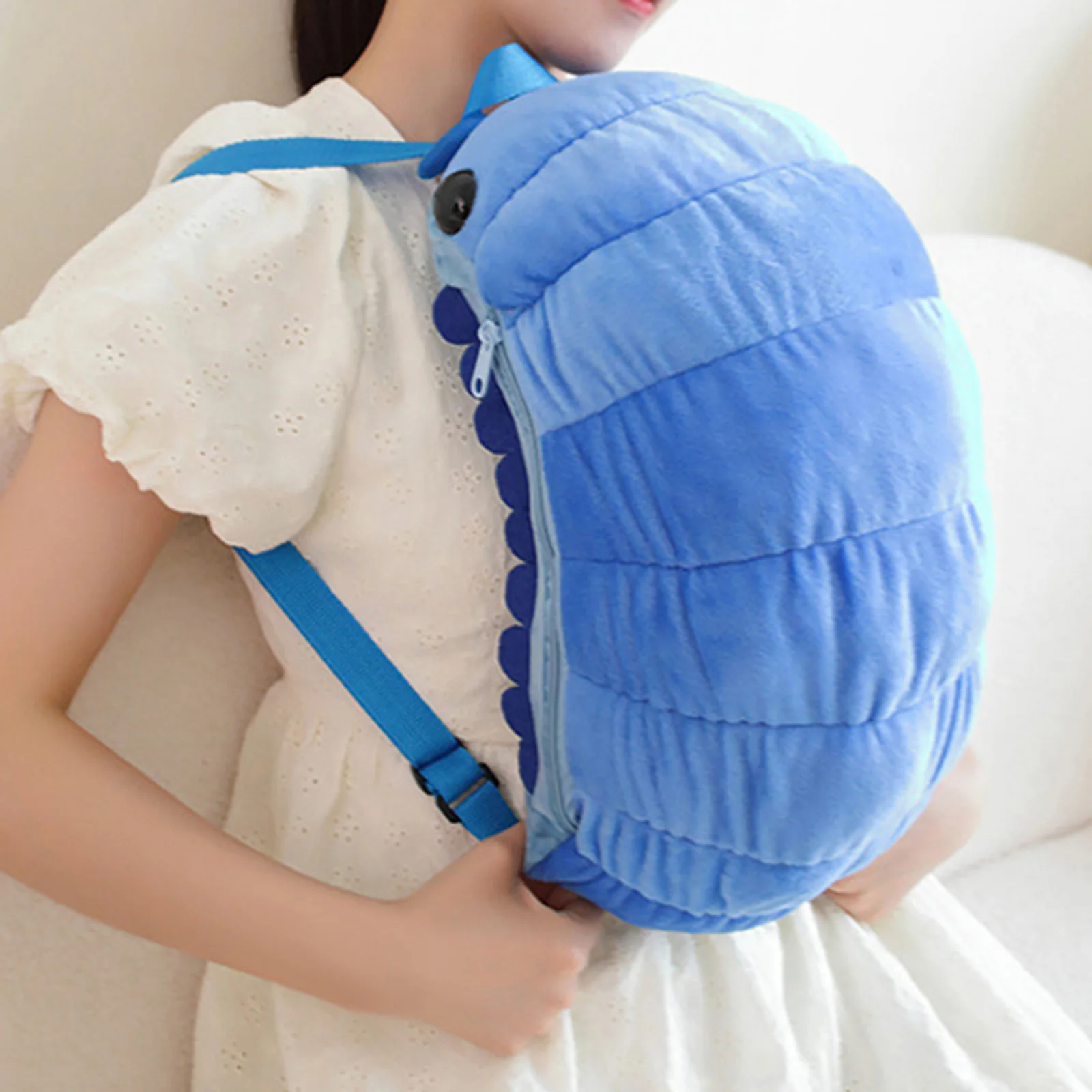 Kawaii Pill Bug Plush Backpack