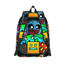 Geometry Cube Gaming Dash Old School Backpack Elementary High College School Student Bookbag Men Women Daypack Gift Geometry Cube Gaming Dash Old School Backpack Elementary High College School Student Bookbag Men Women Daypack Gift
