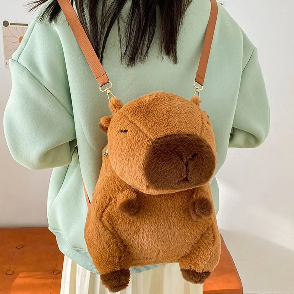 Kawaii Animal Capybara Soft Plush Backpack Kawaii Animal Capybara Soft Plush Backpack