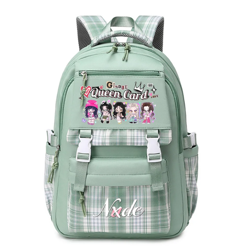 Kawaii Anime Gi-dle Queen Girls Backpack