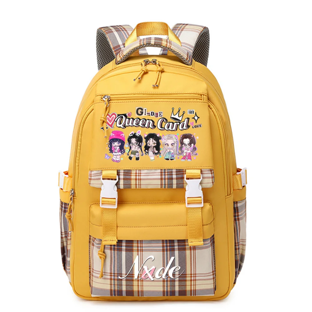 Kawaii Anime Gi-dle Queen Girls Backpack