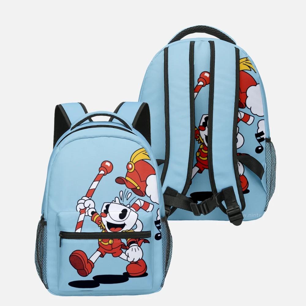 Kawaii Cartoon Cuphead Oxford Backpack