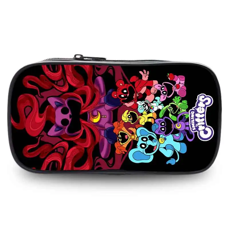 Cartoon Smiling Anime Critters Pencil Case