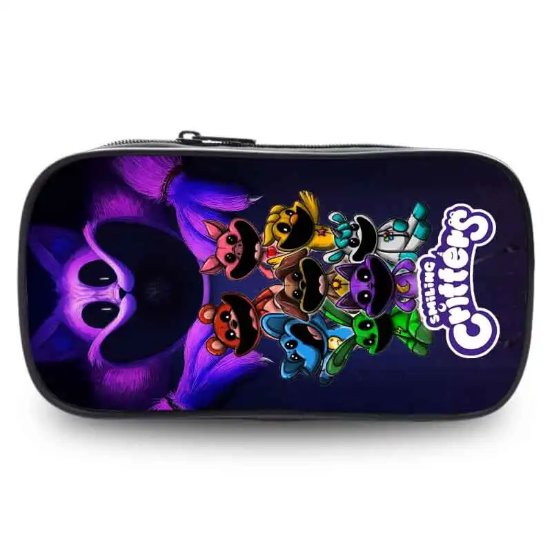 Cartoon Smiling Anime Critters Pencil Case