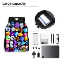 Blox Anime Fruits School bags for Boy Girls Mochila Cartoon Children’s Backpack Anime Game Book Bags Light Weght and Durable Blox Anime Fruits School bags for Boy Girls Mochila Cartoon Children's Backpack Anime Game Book Bags Light Weght and Durable