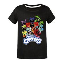 2-16Y 2024 Summer Smiling Critters Costume Kids Short Sleeve Tops Teenagers Boys Cotton T-shirt Baby Girls Cat Nap TShirt 2-16Y 2024 Summer Smiling Critters Costume Kids Short Sleeve Tops Teenagers Boys Cotton T-shirt Baby Girls Cat Nap TShirt