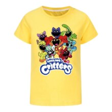 2-16Y 2024 Summer Smiling Critters Costume Kids Short Sleeve Tops Teenagers Boys Cotton T-shirt Baby Girls Cat Nap TShirt 2-16Y 2024 Summer Smiling Critters Costume Kids Short Sleeve Tops Teenagers Boys Cotton T-shirt Baby Girls Cat Nap TShirt