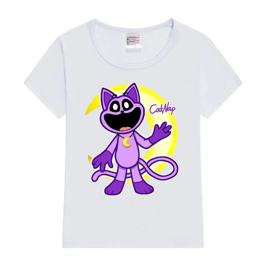 Cartoon Kawaii Smiling Critters Catnap Kids T-Shirt