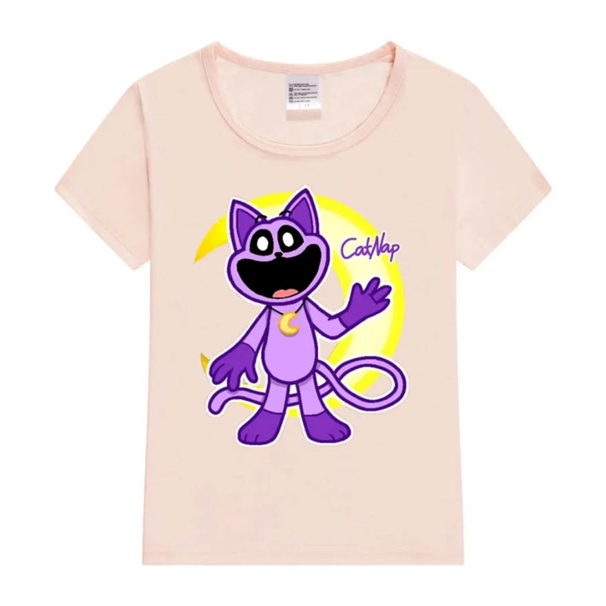 Cartoon Kawaii Smiling Critters Catnap Kids T-Shirt