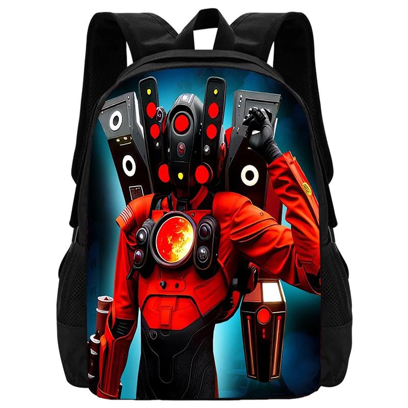 Kawaii Titan Speakerman Print Backpack