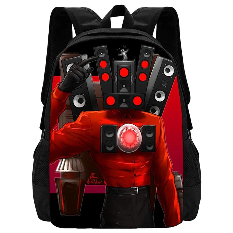 Kawaii Titan Speakerman Print Backpack