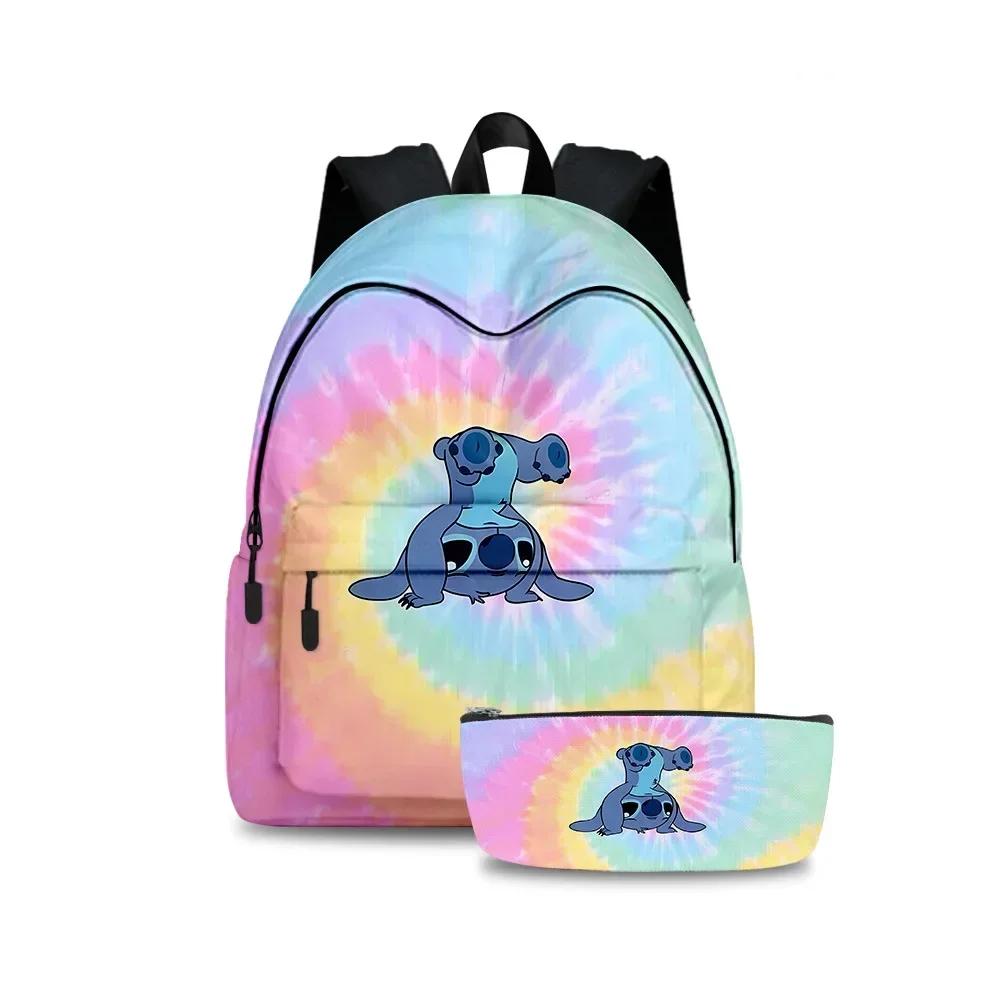 Cartoon Kawaii Stitch Backpack With Pencil Case Cartoon Kawaii Stitch Backpack With Pencil Case