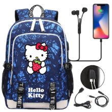 Kawaii Sanrio Hello Kitty Backpack With USB Kawaii Sanrio Hello Kitty Backpack With USB