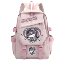 Kawaii Cartoon Kuromi Large Pink Backpack Kawaii Cartoon Kuromi Large Pink Backpack