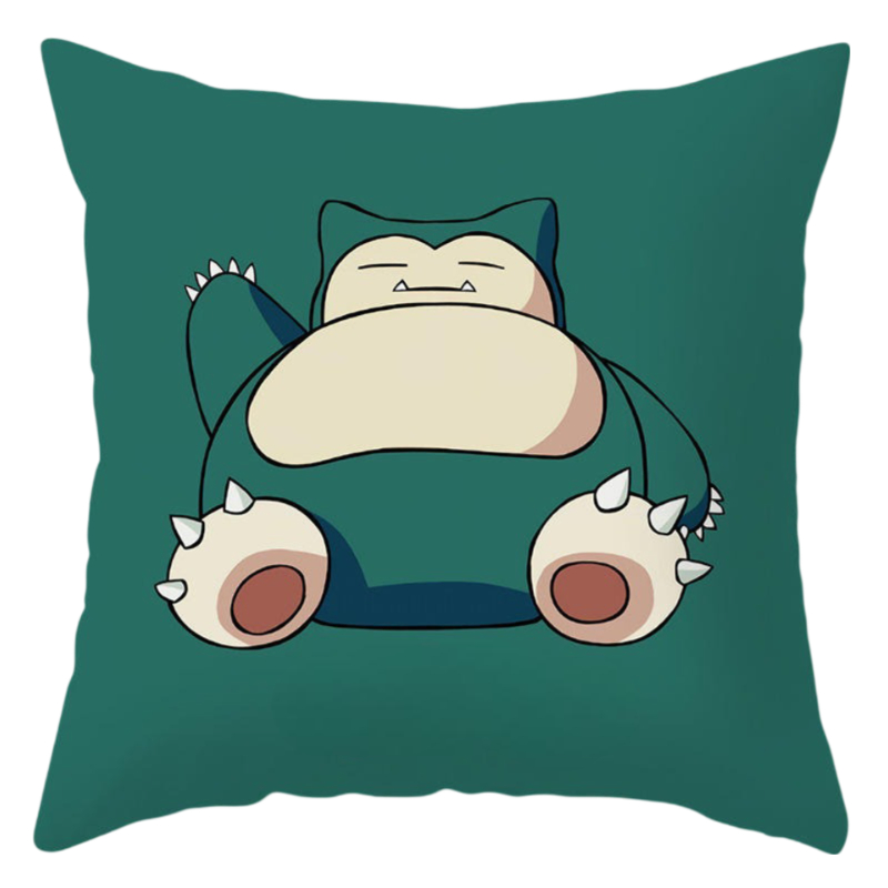 Kawaii Cartoon Pokemon Snorlax Lumbar Pillowcase