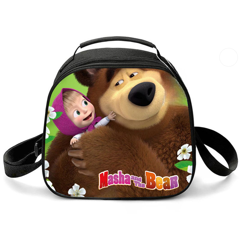 Kawaii Cartoon Masha And The Bear Lunch Bag