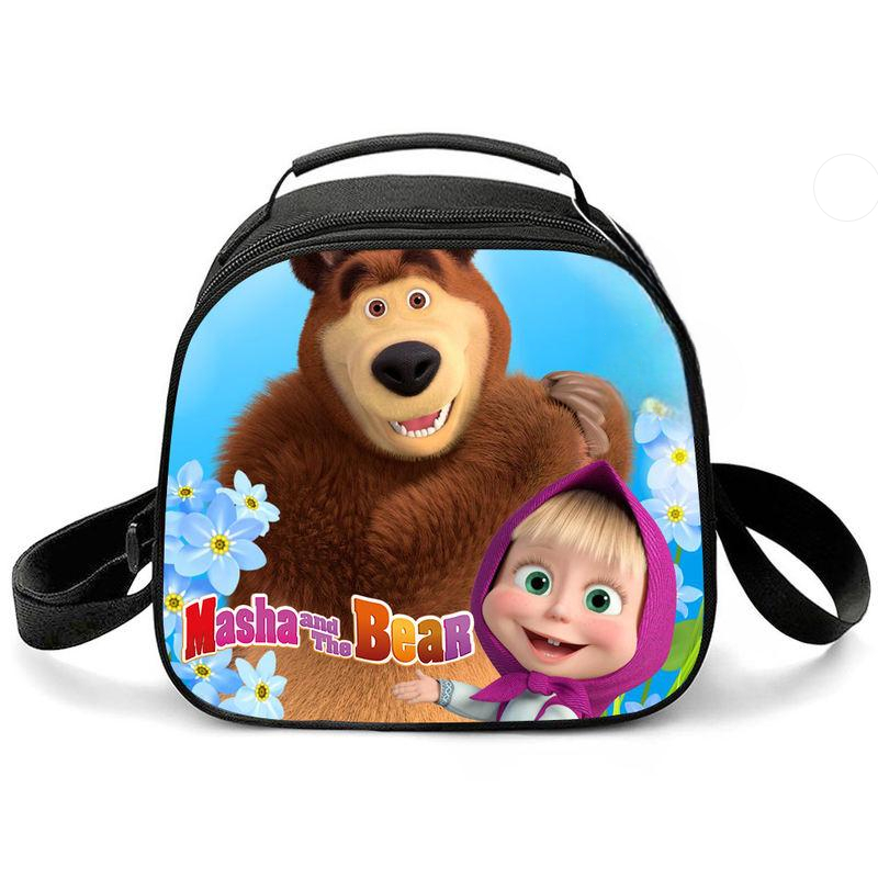 Kawaii Cartoon Masha And The Bear Lunch Bag