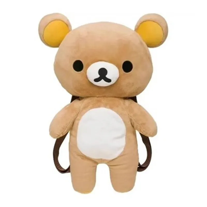  Kawaii Rilakkuma Bear Cartoon Plush Backpack