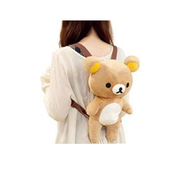  Kawaii Rilakkuma Bear Cartoon Plush Backpack