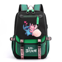 Anime Lilo And Stitch USB Charge Kawaii Backpack Anime Lilo And Stitch USB Charge Kawaii Backpack