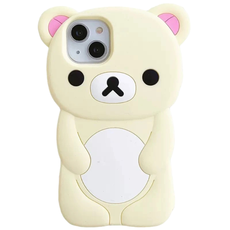 Kawaii Korilakkuma Bear Soft Case For iPhone