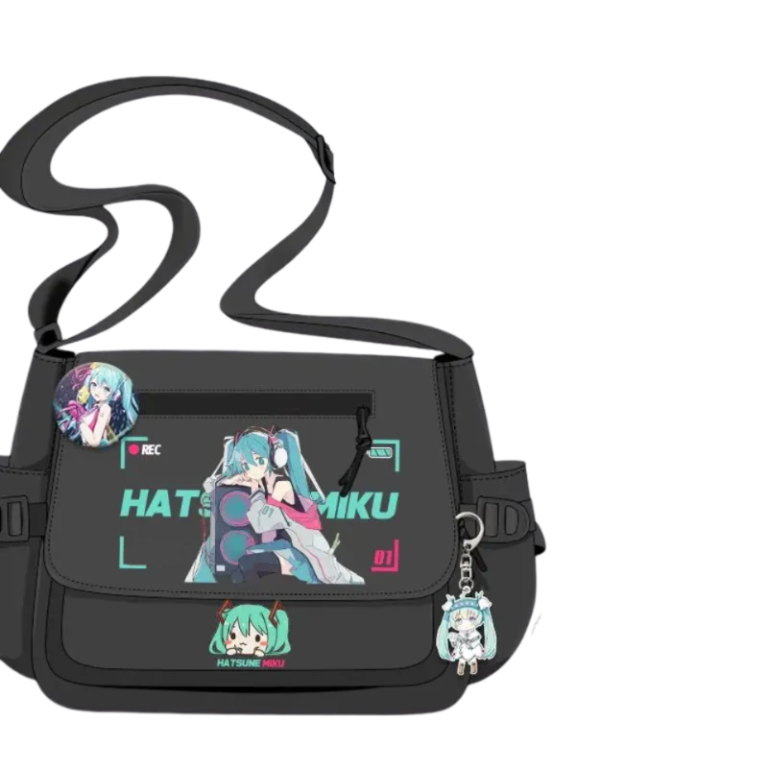 Cartoon Kawaii Hatsune Miku Crossbody Bag - KawaiiMerch.com