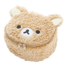 Kawaii Cartoon Rilakkuma Plush Makeup Organizer Bag Kawaii Cartoon Rilakkuma Plush Makeup Organizer Bag