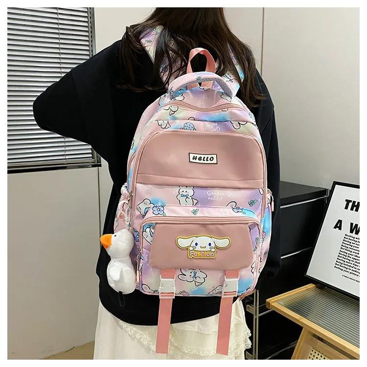 Kawaii Cartoon Cinnamoroll Student Backpack