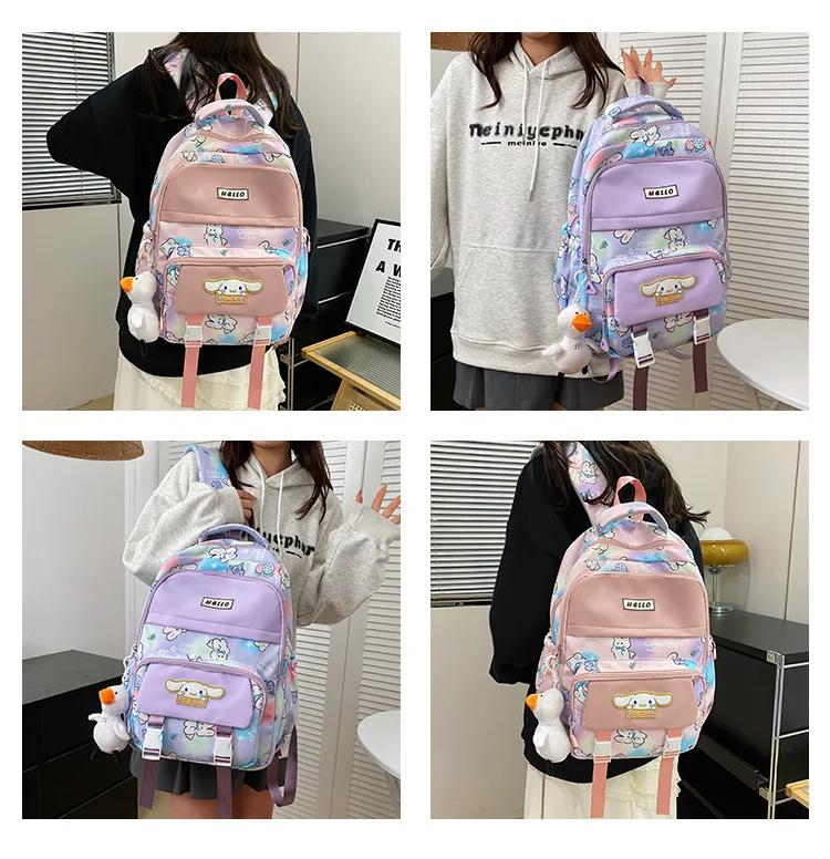 Kawaii Cartoon Cinnamoroll Student Backpack