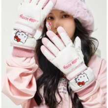 Cartoon Sanrio Hello Kitty Ski Riding Kawaii Girls Outdoor Warm Glove Hellokitty Kuromi Soft Plush Winter Snow Cute Gloves Gifts Cartoon Sanrio Hello Kitty Ski Riding Kawaii Girls Outdoor Warm Glove Hellokitty Kuromi Soft Plush Winter Snow Cute Gloves Gifts