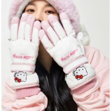 Cartoon Sanrio Hello Kitty Ski Riding Kawaii Girls Outdoor Warm Glove Hellokitty Kuromi Soft Plush Winter Snow Cute Gloves Gifts Cartoon Sanrio Hello Kitty Ski Riding Kawaii Girls Outdoor Warm Glove Hellokitty Kuromi Soft Plush Winter Snow Cute Gloves Gifts