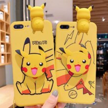 For iPhone 6 6s 7 8 X Xs Max XR 11 12 13 14 15 Pro Max SE Pokemon Pikachu Phone Case With Holder Rope For iPhone 6 6s 7 8 X Xs Max XR 11 12 13 14 15 Pro Max SE Pokemon Pikachu Phone Case With Holder Rope