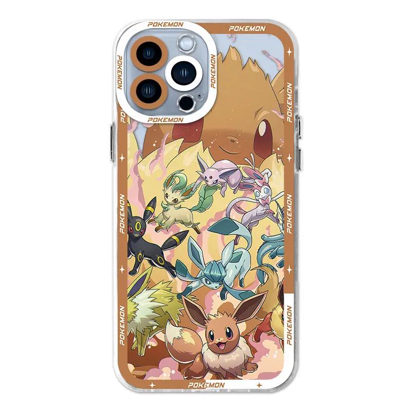 Kawaii Anime Eevee Evolution Phone Case For iPhone
