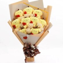 Sanrio Kawaii Pompompurin Plush Toy Bouquet Sanrio Kawaii Pompompurin Plush Toy Bouquet