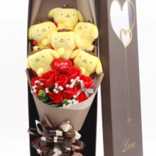 Sanrio Pompompurin Plush Kawaii Toy Bouquet Sanrio Pompompurin Plush Kawaii Toy Bouquet